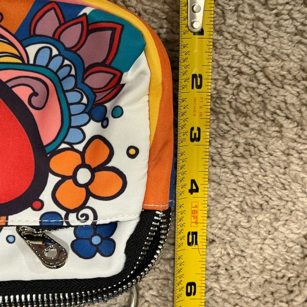 NWT Brighton Power of Love Graphic Zip Pockets Crossbody Belt Bag Purse Boho - Picture 4 of 7